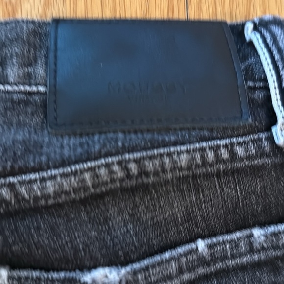 Moussy sz 26 Black Skinny Jeans with Distressed Hem great pre owned condition - Picture 8 of 8